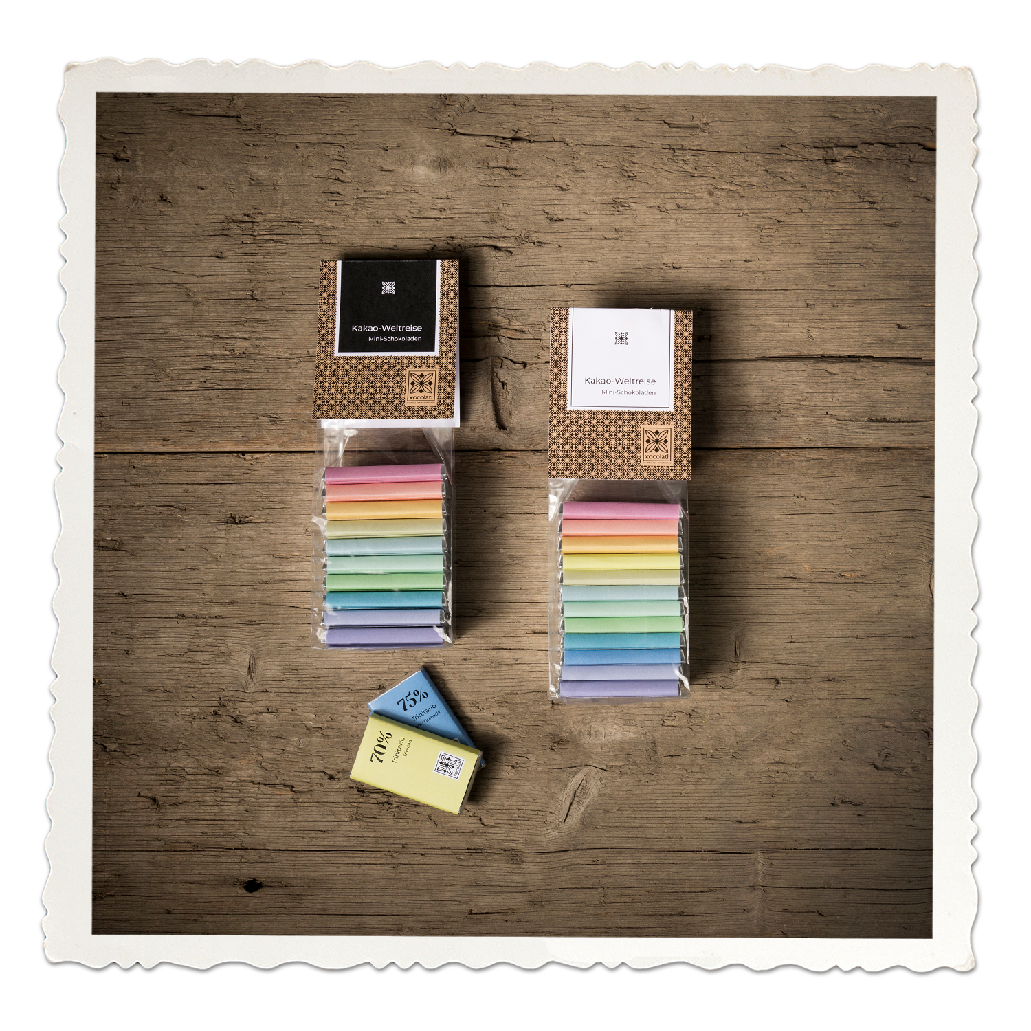 Kakao-Weltreise mit reinen Mini-Schokoladen