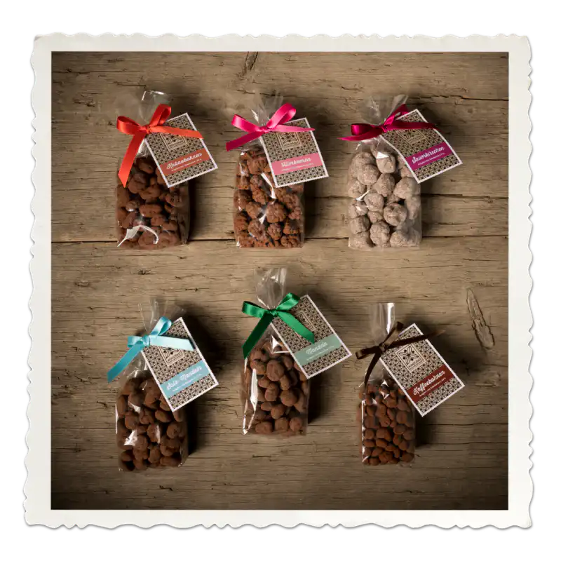 Dragiertes im Cellophanpapier