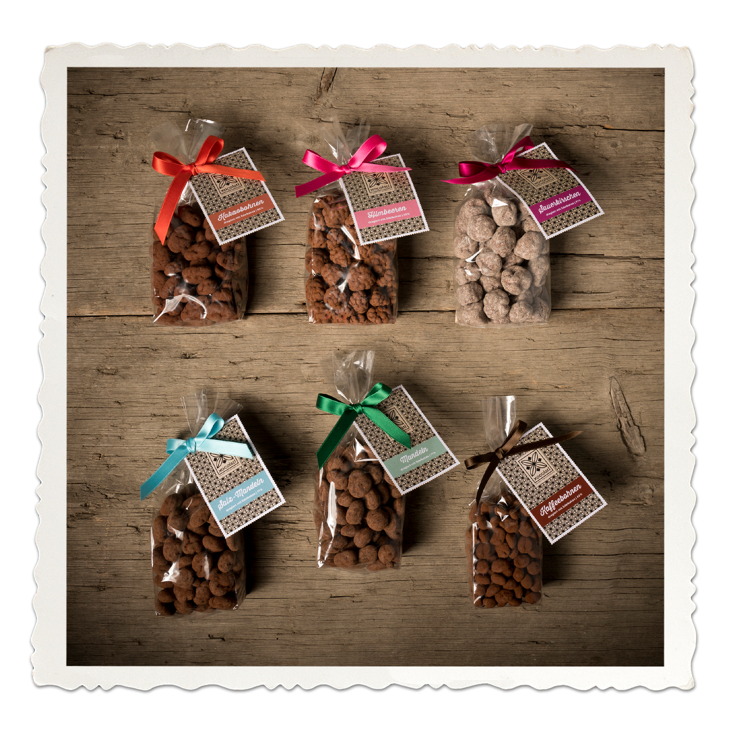 Dragiertes im Cellophanpapier